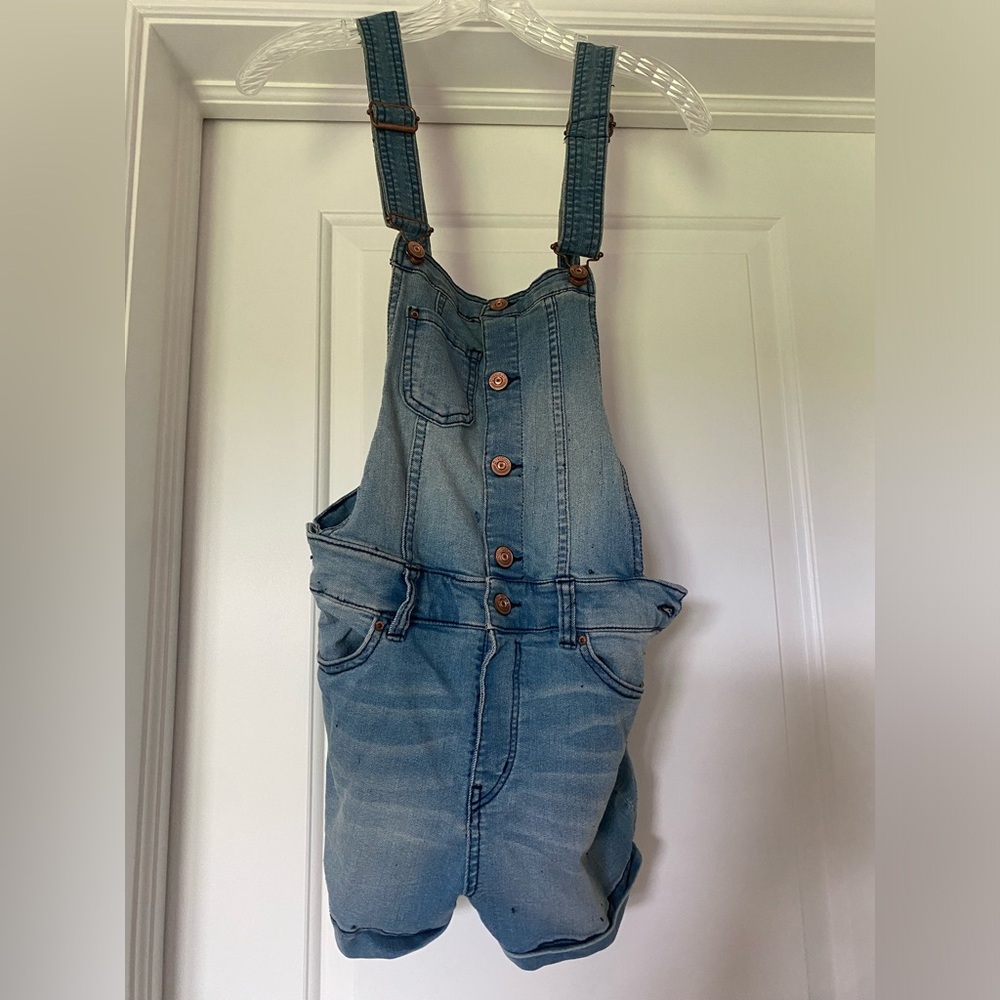 Jean Overall Shorts